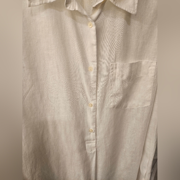 NWOT - Linen - Lauren Ralph Lauren Button Down Tunic Shirt - Size 2X - Picture 2 of 14